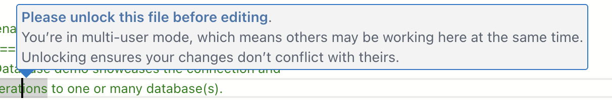File locked notification