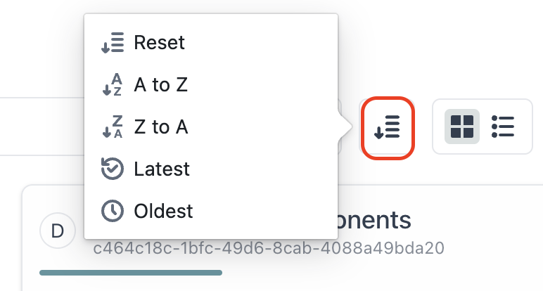 Sorting Projects