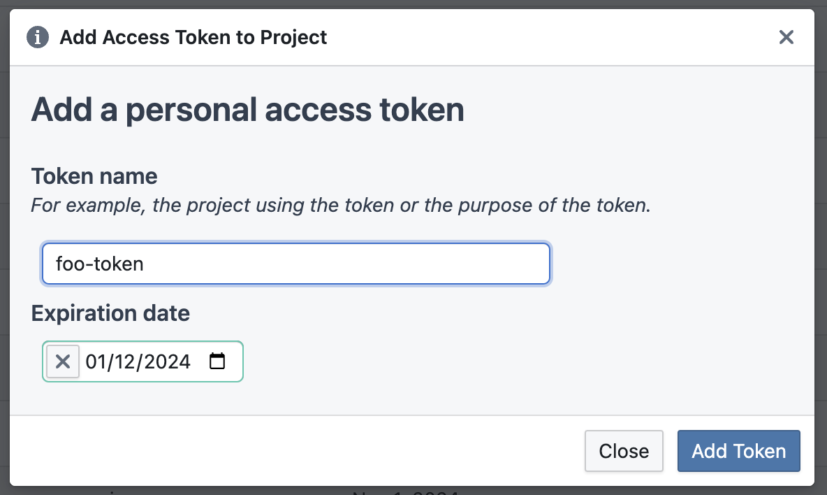 Add Access Token