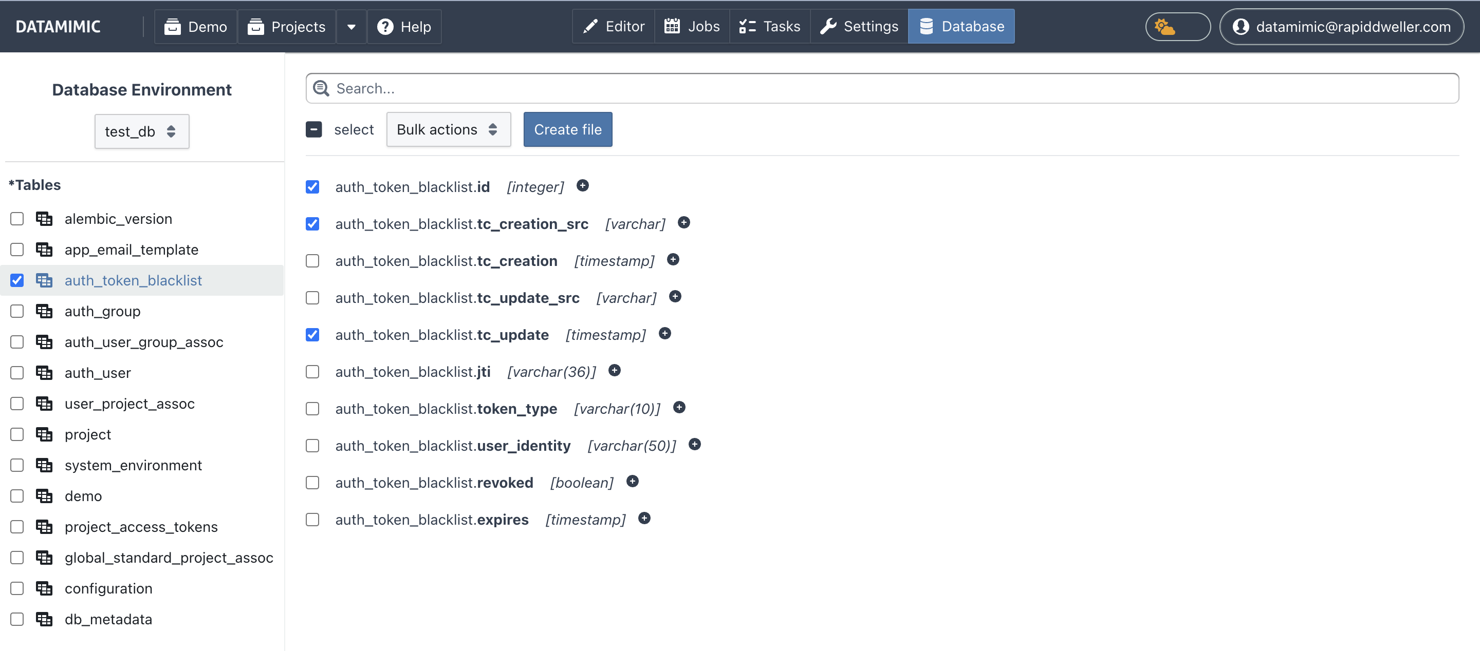 Database View