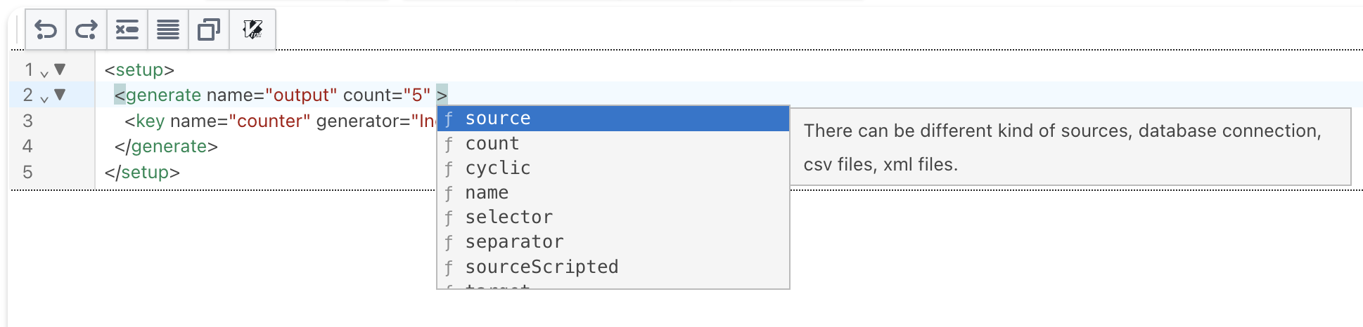 Autocompletion for Properties