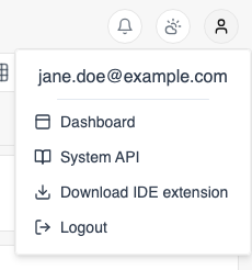 User Menu