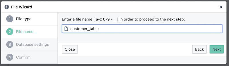 Enter File Name